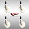 Service Caster 4 Inch 316SS Nylon Wheel Swivel 1-3/8 Inch Expanding Stem Caster Set SCC SCC-SS316EX20S414-NYS-138-4 - alternate 4